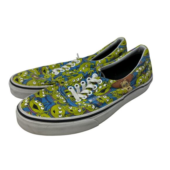 Vans X Disney Pixar Toy Story Alien Sneakers Womens Sz 10 Glow In The Dark - Picture 2 of 7